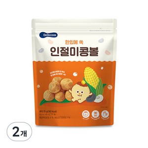 베베쿡 한입에 쏙 인절미 콩볼, 인절미맛, 25g, 2개