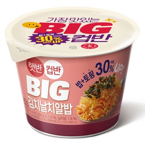 햇반컵반 BIG 김치날치알밥, 263g, 1개