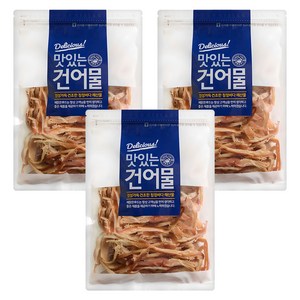 해맑은푸드 바베큐 조미오징어, 300g, 3개