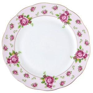 로얄알버트 뉴황실장미 VINTAGE PLATE NCRPNK25812, PINK, 1개