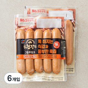 더건강한 그릴후랑크, 300g, 6개입