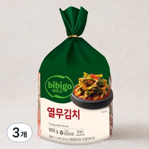 CJ제일제당 비비고 열무김치, 900g, 3개