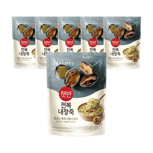 햇반 전복 내장죽, 6개, 420g