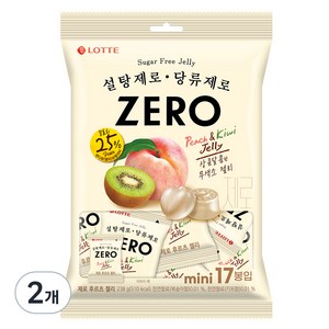 롯데제과 제로 후르츠 젤리, 2개, 238g