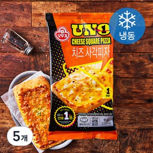 오뚜기 UNO 치즈 사각피자 (냉동), 91g, 5개