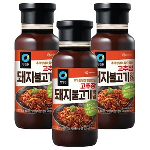 청정원 고추장 돼지불고기 양념, 500g, 3개