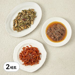 맛다린 소고기장조림 140g + 진미채 90g + 호두멸치조림 90g 밑반찬 3종 A세트, 2세트