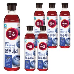 홍초 블루베리, 900ml, 6개