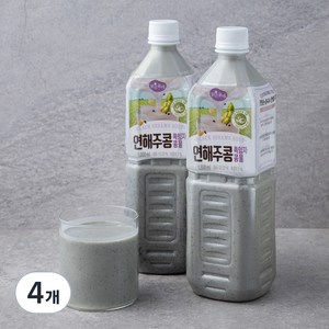 맑은물에 연해주콩 흑임자 콩물, 1L, 4개