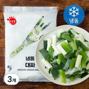 마당발 중국산 반가르기 대파 (냉동), 2kg, 3개