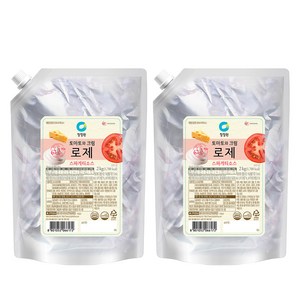 청정원 로제 스파게티 소스, 2kg, 2개