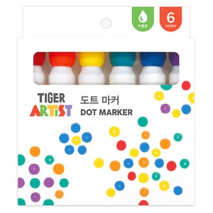 마이리틀타이거 도트마커, 6색, 1세트