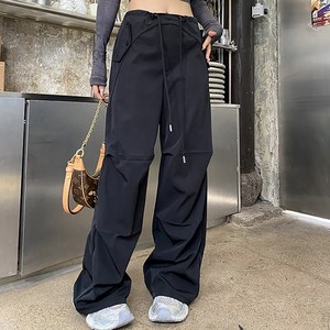 피어니스트 여성용 유피 루즈 오버올 레그 스포티 포켓 팬츠
