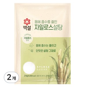 백설자일로스 설탕, 2kg, 2개