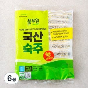 풀무원 국산 숙주, 260g, 6봉