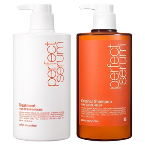 미쟝센 퍼펙트 오리지널 세럼 샴푸 900ml + 홈케어 트리트먼트 900ml, 1세트
