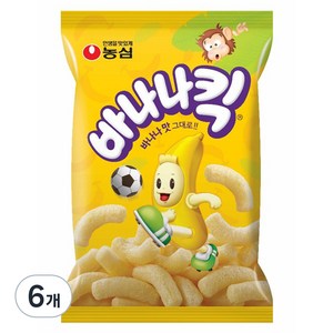농심 바나나킥, 118g, 6개