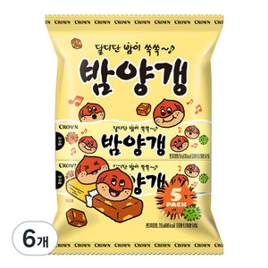 크라운 밤양갱 5p, 250g, 6개