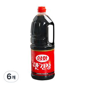 삼화식품 맛간장, 1.8L, 6개