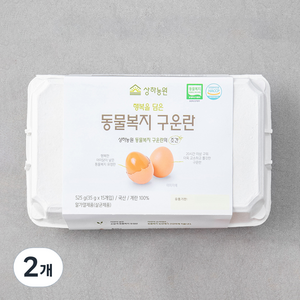 상하농원 동물복지 구운란, 15구, 2개, 525g