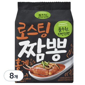 풀무원 로스팅 짬뽕 홍게 4인 99.6g, 8개