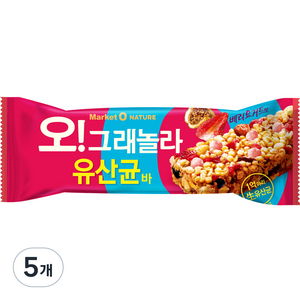 마켓오네이처 오 그래놀라 유산균바, 35g, 5개