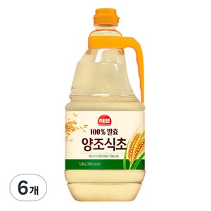 해표 양조식초, 1.8L, 6개