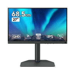 벤큐 QHD Adobe RGB DCI P3 IPS 무결점 모니터 + 캘리브레이션 리포트 세트, 68cm, SW272Q