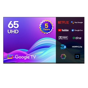 이노스 5년 무상AS 4K UHD 구글 ZERO EDITION TV, 164cm(65인치), G65 ZERO EDITION, 벽걸이형, 방문설치