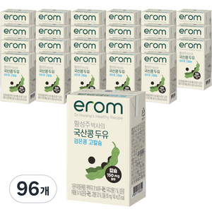 이롬 황성주 박사의 국산콩 두유 검은콩 고칼슘, 140ml, 96개