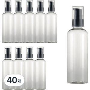 화장품 에센스 오일 공병 용기 100ml, 검정(캡), 40개