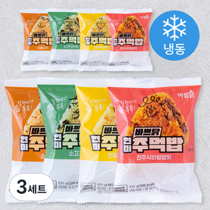 아임닭 바쁘닭 현미 주먹밥 4종 100g x 2개 세트 (냉동), 3세트