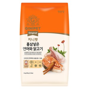 지니펫 홍삼넣은 연어와 닭고기, 닭+연어, 5kg, 1개