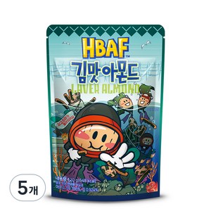 바프 김맛 아몬드, 120g, 5개