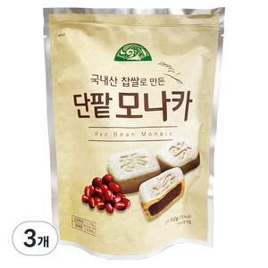 OrganicStory 찹쌀로 만든 단팥 모나카, 112g, 3개