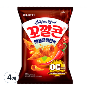 꼬깔콘 매콤달콤한 맛, 134g, 4개