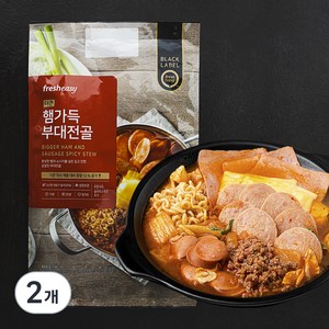 프레시지 더큰 햄가득 부대전골 밀키트 2인분, 868g, 2개