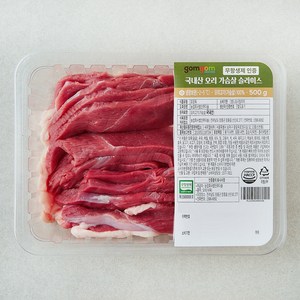 곰곰 무항생제 인증 국내산 오리 가슴살 슬라이스 (냉장), 500g, 1개