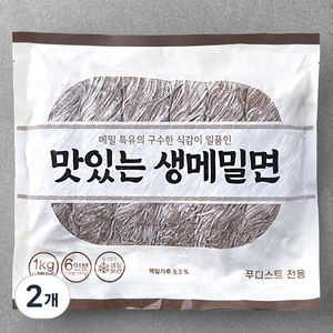 냉장_맛있는 생메밀면, 1kg, 2개