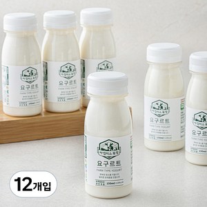 아침미소목장 팜타입 요구르트, 150ml, 12개입