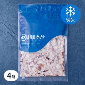 오징어 다이스 (냉동), 500g, 4개