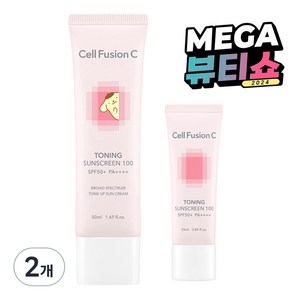 셀퓨전씨 토닝 썬스크린 기획세트 산리오캐릭터즈+토닝썬 SPF50+ PA++++, 75ml, 2개