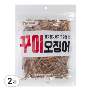 리프레쉬 꾸이오징어, 180g, 2개