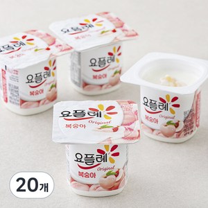 요플레 복숭아 멀티 85g, 20개