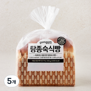 곰곰 탕종 숙식빵, 410g, 5개