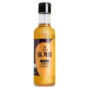 대현상회 저온압착 국산 들기름, 180ml, 1개