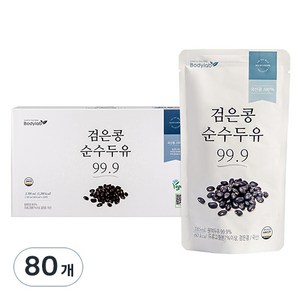 바디랩 검은콩 순수 두유 99.9, 185ml, 80개