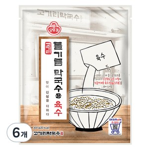 오뚜기 고기리 들기름 막국수용 육수, 300g, 6개