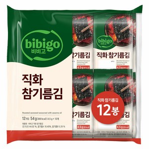 비비고 직화 참기름김, 54g, 1개