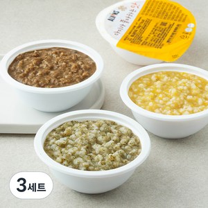 엘빈즈 클래식 이유식 중기2(만7~10개월) 한우 세트, (한우새송이죽 + 배사과한우죽 + 한우비타민채죽+ 검은콩한우죽) x 180g, 3세트